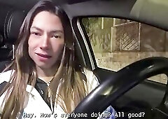 Trans cutie fakes being an Uber driver to smash cute lads (Part 4) FREE