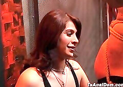 Muscle stud Davin Strong bound and dominated by Mistress shemale Alexa Scout