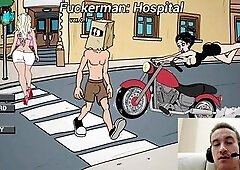 Playing FuckerMen in the hospital scene. A breasty nurse with giant boobs gets on her knees and sucks my heavy jock. Full impure gameplay with deepthr