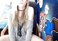 Blonde teen cutie tgirl