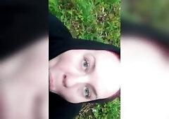 Obese anal whore gets her booty plowed by BBC up against a tractor outside on a farm with cars going by.