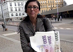 Czech MOMMY Office Slut Picked up & Screwed