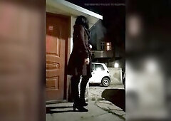 Crossdresser sissy public