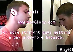 Girl tricks straight guy in gay gloryhole