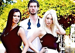 High-heeled dolls Jasmine Jae and Tamara Grace VS big cock