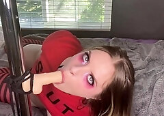 Blonde needs her toy for juicy pussy masturbation HD