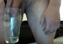 Drinking 0,5l piss for master