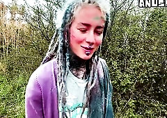 We are jointly on holiday by the sea on a nice-looking abandoned beach I discovered. Being alone out on this great place makes me want to have a fun t