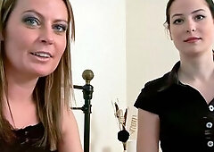 Alexis May and Anna have a fun sextoy enjoyment jointly on the couch