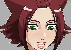 Cartoon shemales with big tits bang and make cum explosions