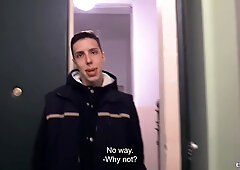 Handsome Postman Needs Some Relaxation, So He Accepts A Massage From Two Horny Guys