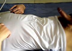 [nipple Masturbation / Nipple] A Boy Who Is All The Time While Masturbating With His Nipples From The Top Of His Clothes And Making Him Excited