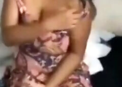 Gouthami reddy manthena removed dress & showing her bra & Milky boobs on bed video