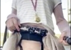 Outside solo, masturbation