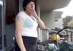 White crossdresser, smoke, black gay