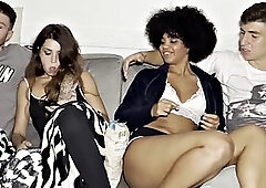 Selva Lapiedra and Valentina Lapiedra in Interracial Foursome with Brady Bud and Rauls Bud