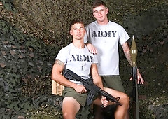 Sexy soldiers Brandon Anderson & Ryan Jordan lovin' one another