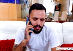 Gorgeous Blonde with Perfect Tits Fuck Boyfriend's Friend Who Has a Big Cock