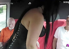 Public Bus Tour Blowbang With German Bbw Milf Ashley Cumstar