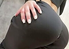 That biggest butt doesn't fit in these hot panties, I had to cut out her gap to bang her large butt