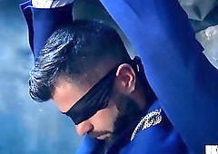 Muscle gay flip flop with cumshot