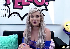 Curvy Big Ass Blonde Heather Honey Has Her Gaping Asshole Plugged By A Big Dick - Cum On Ass In Pov Anal