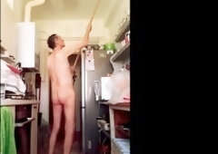 finishing painting my kitchen nakedly