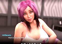 Adult visual novel gameplay featuring big boobs and plenty of ass