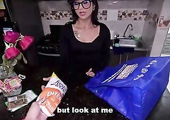 I'm a delivery angel and I had to carry milk, paid me with milk inside my snatch/ DR POV-ELEANOR STYLE