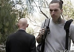 Ts babe cum facialized