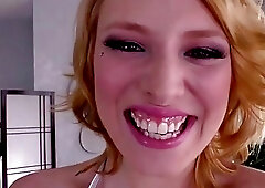 Tgirl Aubrey tastes and fucked a pussy