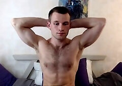Webcam, fetiche axilas esclavo, muscle