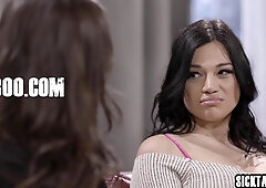 Lesbian doc caught masturbating by babe