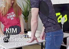 Leah Takes RJ’s Big Black Cock Deep In Her Mouth On Their First Meet Up