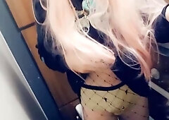 Young Sissy UK Super-Bitch Frolicking In Public Toilets 2023 FREE-FOR-ALL OF - SISSYTRAPQUEEN