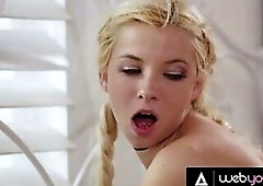 Tiny Blondes Have Raw Ardent Bang