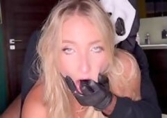 Halloween Anal Party - Deep Blowjob And Anal Creampie Made Me Scream Oui Oui