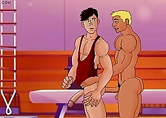 Trousers Down - Coach Cartoon
