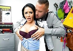 Fingering and fucking thief milf doctor