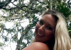 Blue-eyed Blonde Looks At Me While Giving Head