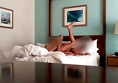 Lustful amateur lovers enjoy wild sex action on hidden cam