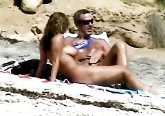 Nude people are either masturbating or having sex on the nudist beach, all day lengthy