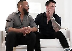 Twinks switching partners with their hot professors