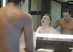 Jay Taylor Guzzles Roomy's Bone After Getting Caught Observing Porno