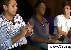 Male exotic dancer has his dick sucked