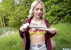 Hawt GOLDEN-HAIRED from Finland Takes the Large D - Public Agent