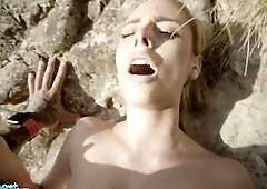 Public Agent Cute Spanish Blond Lya Missy Screwed in the Forest