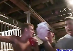 Hazed twinks wanking at fraternity pledging