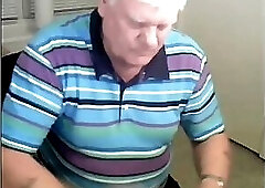 grandpa cum on cam
