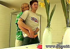 Cute guy giving head to his friend